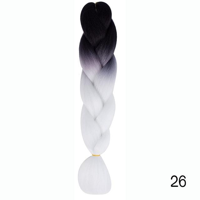 Bulk Hair Ombre expression Braiding Hair Synthetic Extensions Crochet Box Braids Color Hair Jumbo Braids