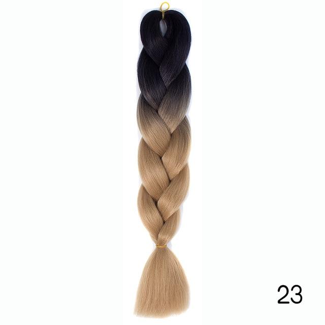 Bulk Hair Ombre expression Braiding Hair Synthetic Extensions Crochet Box Braids Color Hair Jumbo Braids