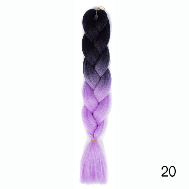 Bulk Hair Ombre expression Braiding Hair Synthetic Extensions Crochet Box Braids Color Hair Jumbo Braids