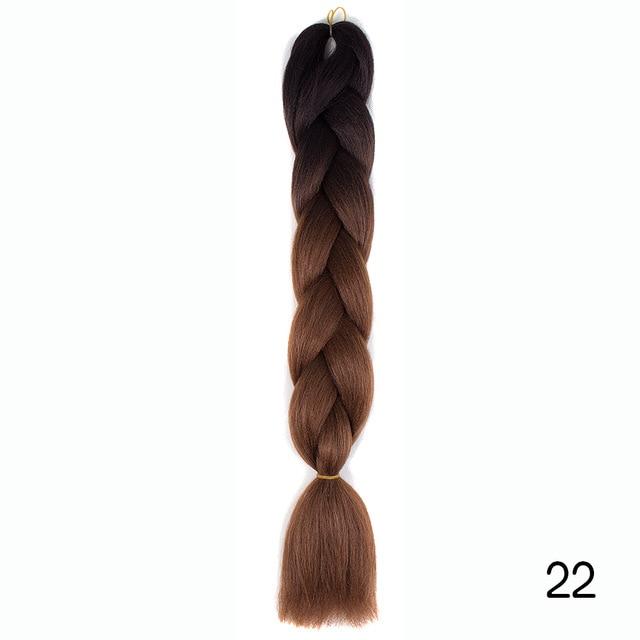 Bulk Hair Ombre expression Braiding Hair Synthetic Extensions Crochet Box Braids Color Hair Jumbo Braids