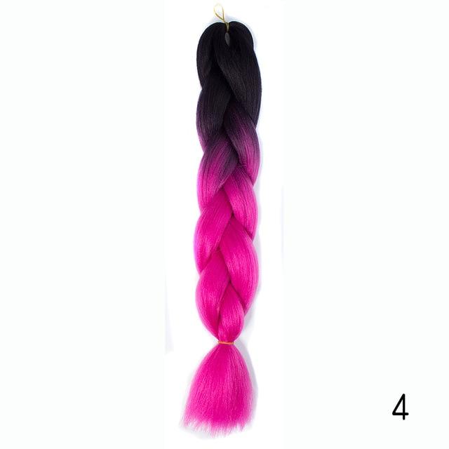 Bulk Hair Ombre expression Braiding Hair Synthetic Extensions Crochet Box Braids Color Hair Jumbo Braids