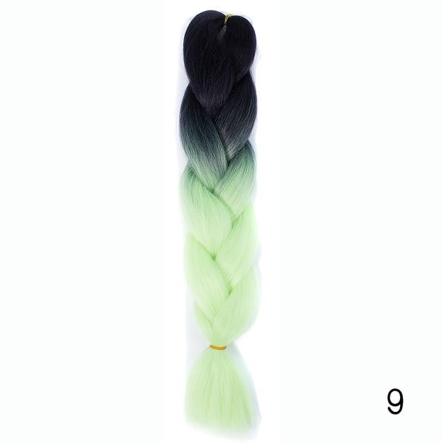 Bulk Hair Ombre expression Braiding Hair Synthetic Extensions Crochet Box Braids Color Hair Jumbo Braids