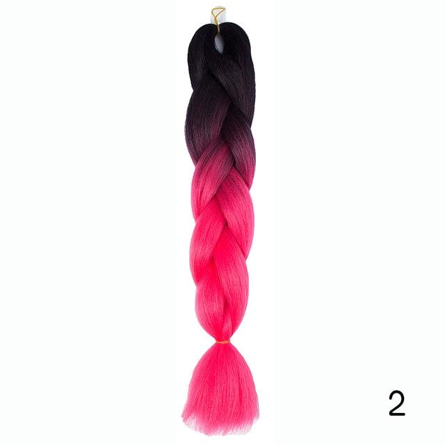 Bulk Hair Ombre expression Braiding Hair Synthetic Extensions Crochet Box Braids Color Hair Jumbo Braids