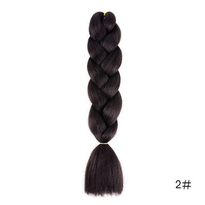 YXCHERISHAIR 24" Synthetic Braiding Hair Extensions Ombre Crochet Braids Yellow Hair Jumbo Braid Box Braids
