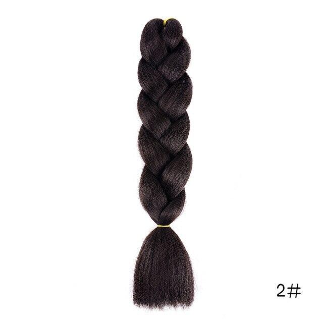 YXCHERISHAIR 24" Synthetic Braiding Hair Extensions Ombre Crochet Braids Yellow Hair Jumbo Braid Box Braids