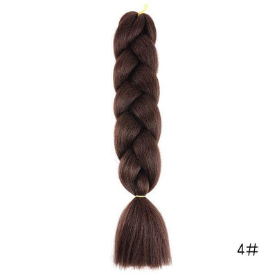 YXCHERISHAIR 24" Synthetic Braiding Hair Extensions Ombre Crochet Braids Yellow Hair Jumbo Braid Box Braids