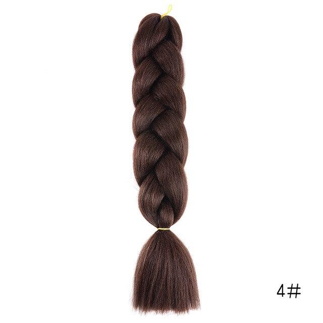 YXCHERISHAIR 24" Synthetic Braiding Hair Extensions Ombre Crochet Braids Yellow Hair Jumbo Braid Box Braids