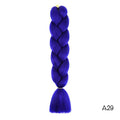 YXCHERISHAIR 24" Synthetic Braiding Hair Extensions Ombre Crochet Braids Yellow Hair Jumbo Braid Box Braids