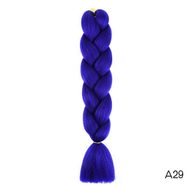 YXCHERISHAIR 24" Synthetic Braiding Hair Extensions Ombre Crochet Braids Yellow Hair Jumbo Braid Box Braids