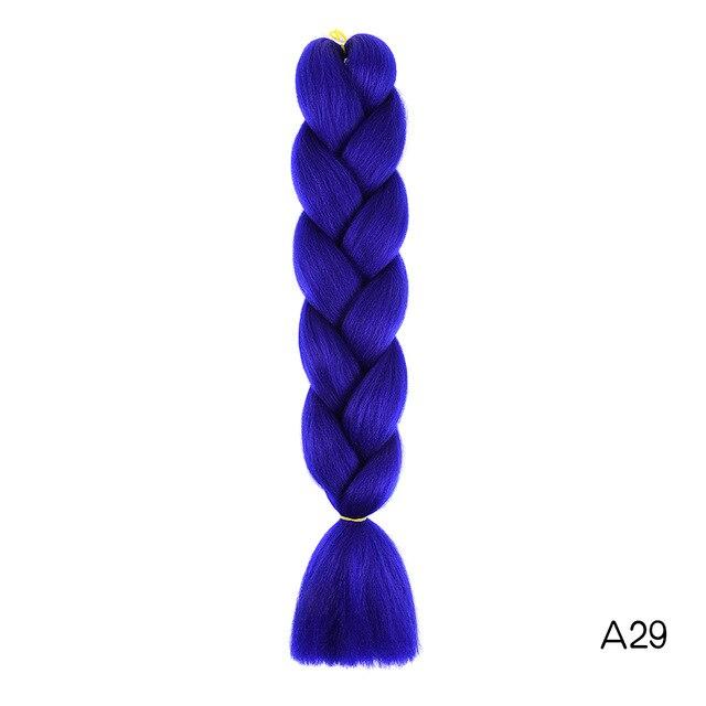 YXCHERISHAIR 24" Synthetic Braiding Hair Extensions Ombre Crochet Braids Yellow Hair Jumbo Braid Box Braids