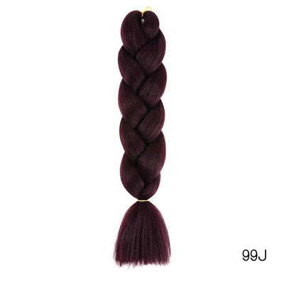 YXCHERISHAIR 24" Synthetic Braiding Hair Extensions Ombre Crochet Braids Yellow Hair Jumbo Braid Box Braids