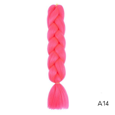 YXCHERISHAIR 24" Synthetic Braiding Hair Extensions Ombre Crochet Braids Yellow Hair Jumbo Braid Box Braids