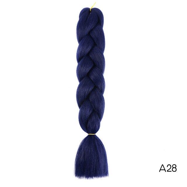 YXCHERISHAIR 24" Synthetic Braiding Hair Extensions Ombre Crochet Braids Yellow Hair Jumbo Braid Box Braids