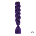 YXCHERISHAIR 24" Synthetic Braiding Hair Extensions Ombre Crochet Braids Yellow Hair Jumbo Braid Box Braids