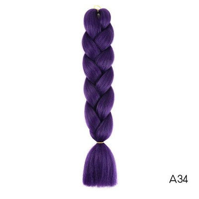YXCHERISHAIR 24" Synthetic Braiding Hair Extensions Ombre Crochet Braids Yellow Hair Jumbo Braid Box Braids