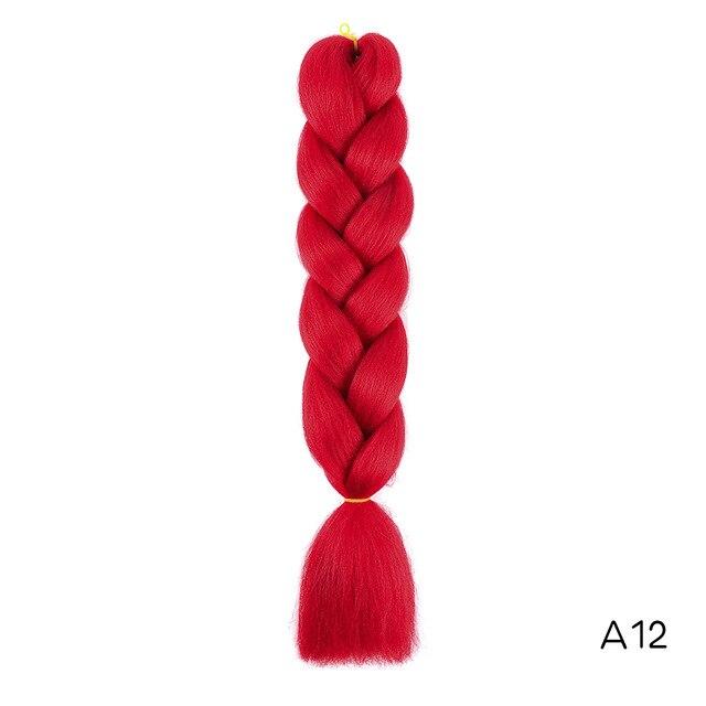 YXCHERISHAIR 24" Synthetic Braiding Hair Extensions Ombre Crochet Braids Yellow Hair Jumbo Braid Box Braids
