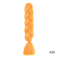 YXCHERISHAIR 24" Synthetic Braiding Hair Extensions Ombre Crochet Braids Yellow Hair Jumbo Braid Box Braids