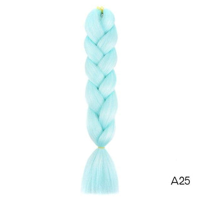 YXCHERISHAIR 24" Synthetic Braiding Hair Extensions Ombre Crochet Braids Yellow Hair Jumbo Braid Box Braids