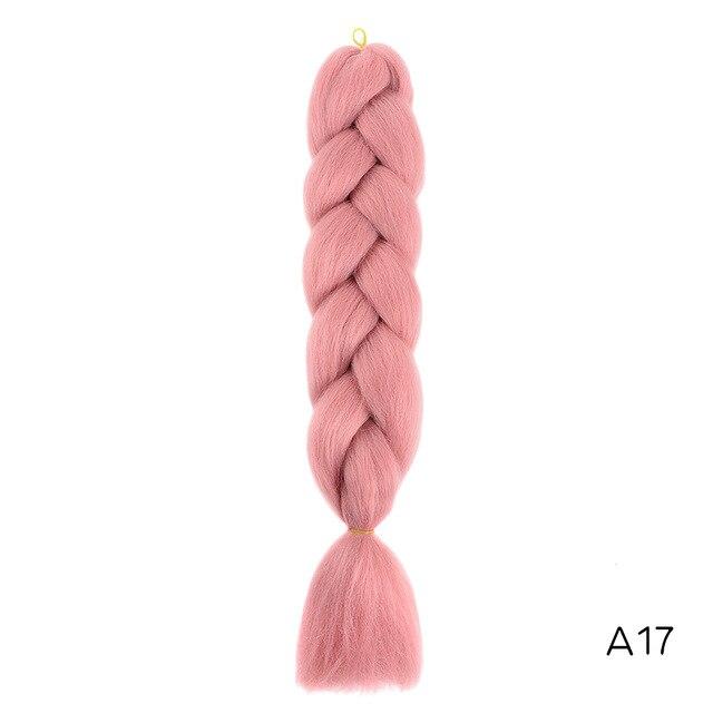 YXCHERISHAIR 24" Synthetic Braiding Hair Extensions Ombre Crochet Braids Yellow Hair Jumbo Braid Box Braids