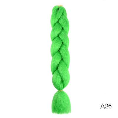 YXCHERISHAIR 24" Synthetic Braiding Hair Extensions Ombre Crochet Braids Yellow Hair Jumbo Braid Box Braids