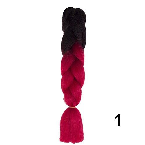YXCHERISHAIR 24" Synthetic Braiding Hair Extensions Ombre Crochet Braids Yellow Hair Jumbo Braid Box Braids
