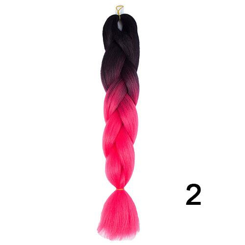 YXCHERISHAIR 24" Synthetic Braiding Hair Extensions Ombre Crochet Braids Yellow Hair Jumbo Braid Box Braids