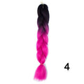 YXCHERISHAIR 24" Synthetic Braiding Hair Extensions Ombre Crochet Braids Yellow Hair Jumbo Braid Box Braids
