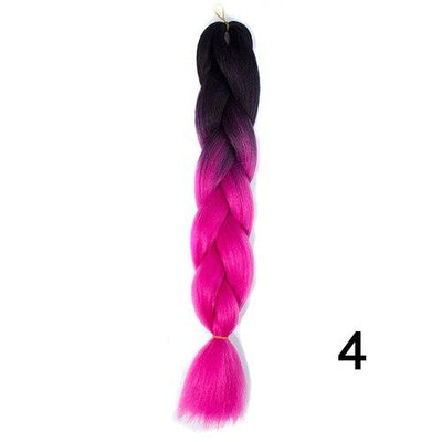 YXCHERISHAIR 24" Synthetic Braiding Hair Extensions Ombre Crochet Braids Yellow Hair Jumbo Braid Box Braids