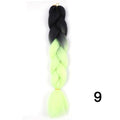 YXCHERISHAIR 24" Synthetic Braiding Hair Extensions Ombre Crochet Braids Yellow Hair Jumbo Braid Box Braids