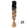 YXCHERISHAIR 24" Synthetic Braiding Hair Extensions Ombre Crochet Braids Yellow Hair Jumbo Braid Box Braids