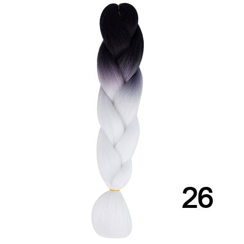 YXCHERISHAIR 24" Synthetic Braiding Hair Extensions Ombre Crochet Braids Yellow Hair Jumbo Braid Box Braids