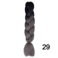 YXCHERISHAIR 24" Synthetic Braiding Hair Extensions Ombre Crochet Braids Yellow Hair Jumbo Braid Box Braids