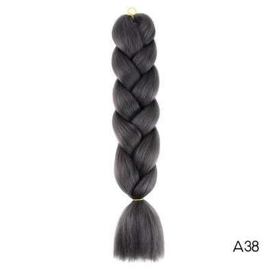 YXCHERISHAIR 24" Synthetic Braiding Hair Extensions Ombre Crochet Braids Yellow Hair Jumbo Braid Box Braids