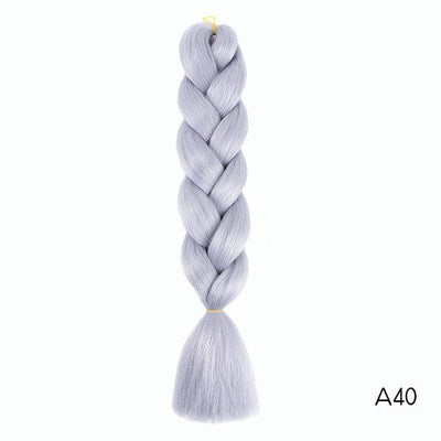 YXCHERISHAIR 24" Synthetic Braiding Hair Extensions Ombre Crochet Braids Yellow Hair Jumbo Braid Box Braids