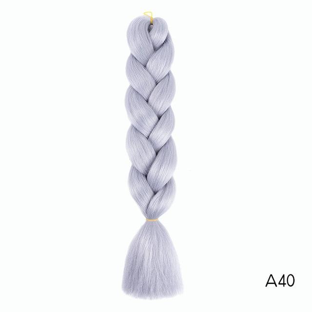 YXCHERISHAIR 24" Synthetic Braiding Hair Extensions Ombre Crochet Braids Yellow Hair Jumbo Braid Box Braids