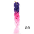 YXCHERISHAIR 24" Synthetic Braiding Hair Extensions Ombre Crochet Braids Yellow Hair Jumbo Braid Box Braids