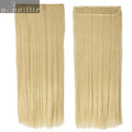 S-noilite Hair Extensions Black Brown Natural Straight 58-76cm Long High Tempreture Synthetic Hair Extension Hairpiece