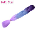 Ombre braiding hair Extensions 1Pack 24" 100G jumbo braid Long Brown Synthetic dreads Crochet braids Full Star Hair