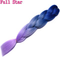 Ombre braiding hair Extensions 1Pack 24" 100G jumbo braid Long Brown Synthetic dreads Crochet braids Full Star Hair