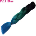 Ombre braiding hair Extensions 1Pack 24" 100G jumbo braid Long Brown Synthetic dreads Crochet braids Full Star Hair