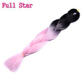 Ombre braiding hair Extensions 1Pack 24" 100G jumbo braid Long Brown Synthetic dreads Crochet braids Full Star Hair