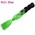 Ombre braiding hair Extensions 1Pack 24" 100G jumbo braid Long Brown Synthetic dreads Crochet braids Full Star Hair