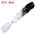 Ombre braiding hair Extensions 1Pack 24" 100G jumbo braid Long Brown Synthetic dreads Crochet braids Full Star Hair