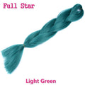 Ombre braiding hair Extensions 1Pack 24" 100G jumbo braid Long Brown Synthetic dreads Crochet braids Full Star Hair
