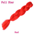 Ombre braiding hair Extensions 1Pack 24" 100G jumbo braid Long Brown Synthetic dreads Crochet braids Full Star Hair