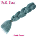 Ombre braiding hair Extensions 1Pack 24" 100G jumbo braid Long Brown Synthetic dreads Crochet braids Full Star Hair