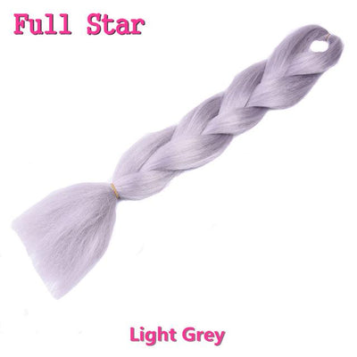 Ombre braiding hair Extensions 1Pack 24" 100G jumbo braid Long Brown Synthetic dreads Crochet braids Full Star Hair