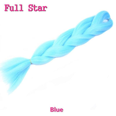 Ombre braiding hair Extensions 1Pack 24" 100G jumbo braid Long Brown Synthetic dreads Crochet braids Full Star Hair
