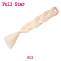 Ombre braiding hair Extensions 1Pack 24" 100G jumbo braid Long Brown Synthetic dreads Crochet braids Full Star Hair