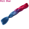 Ombre braiding hair Extensions 1Pack 24" 100G jumbo braid Long Brown Synthetic dreads Crochet braids Full Star Hair